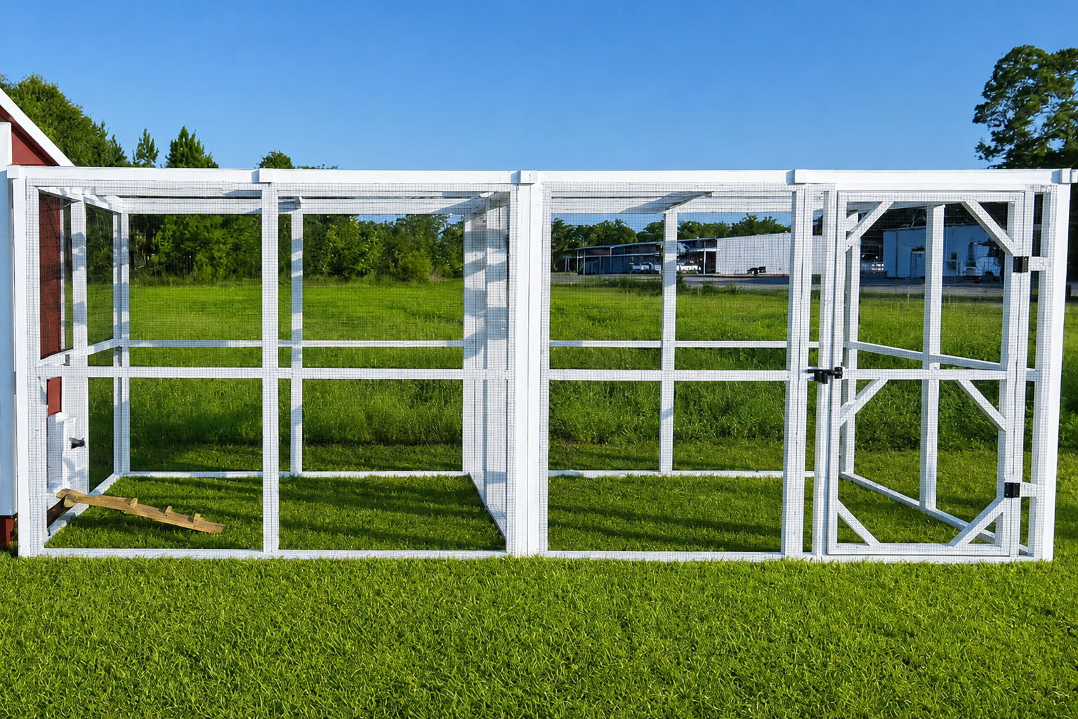 Wooden 16 Ft. OverEZ Chicken Run – OverEZ Chicken Coop