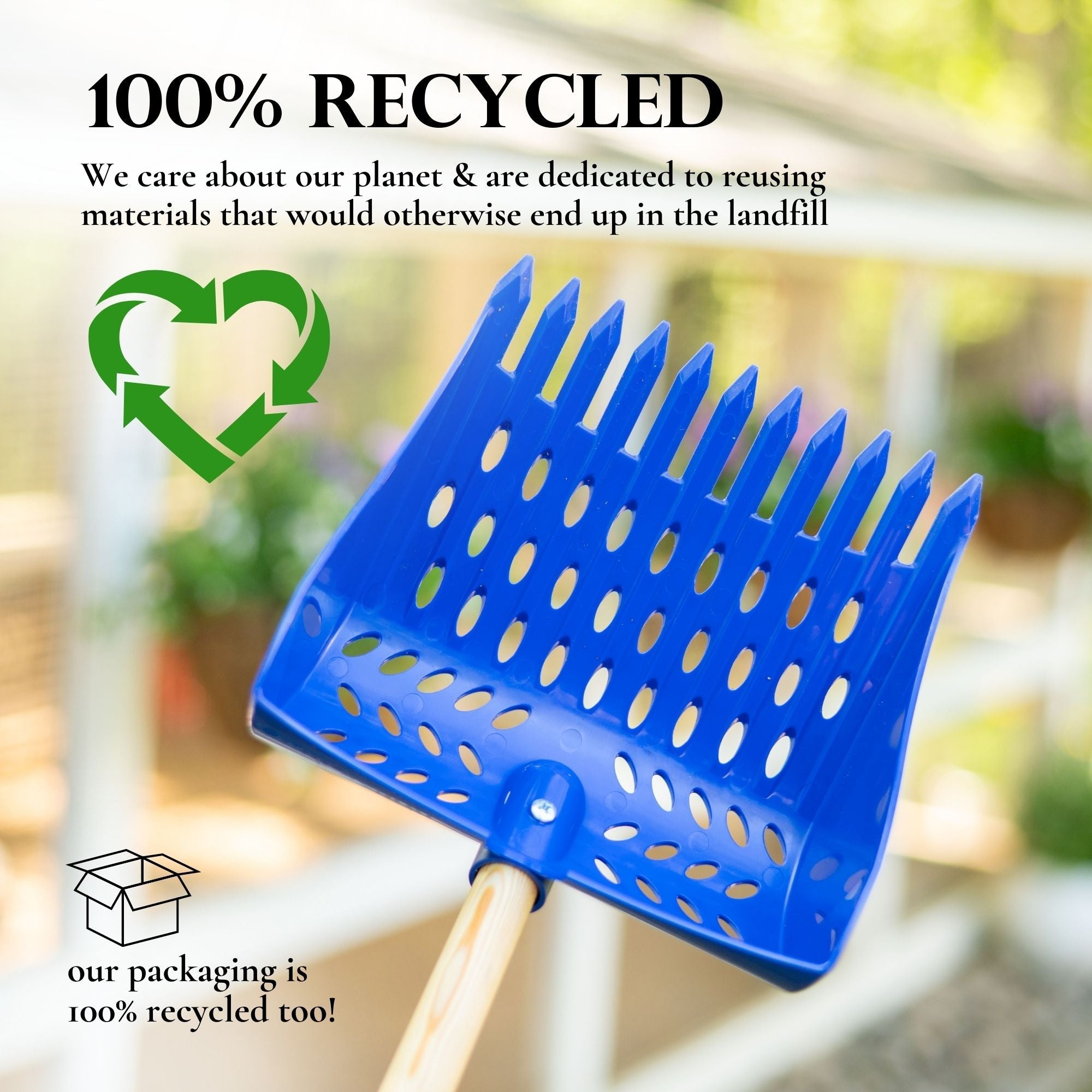 The Coop Scoop® Shelf | 2-in-1 Chicken Poop Scoop & Rake | 10