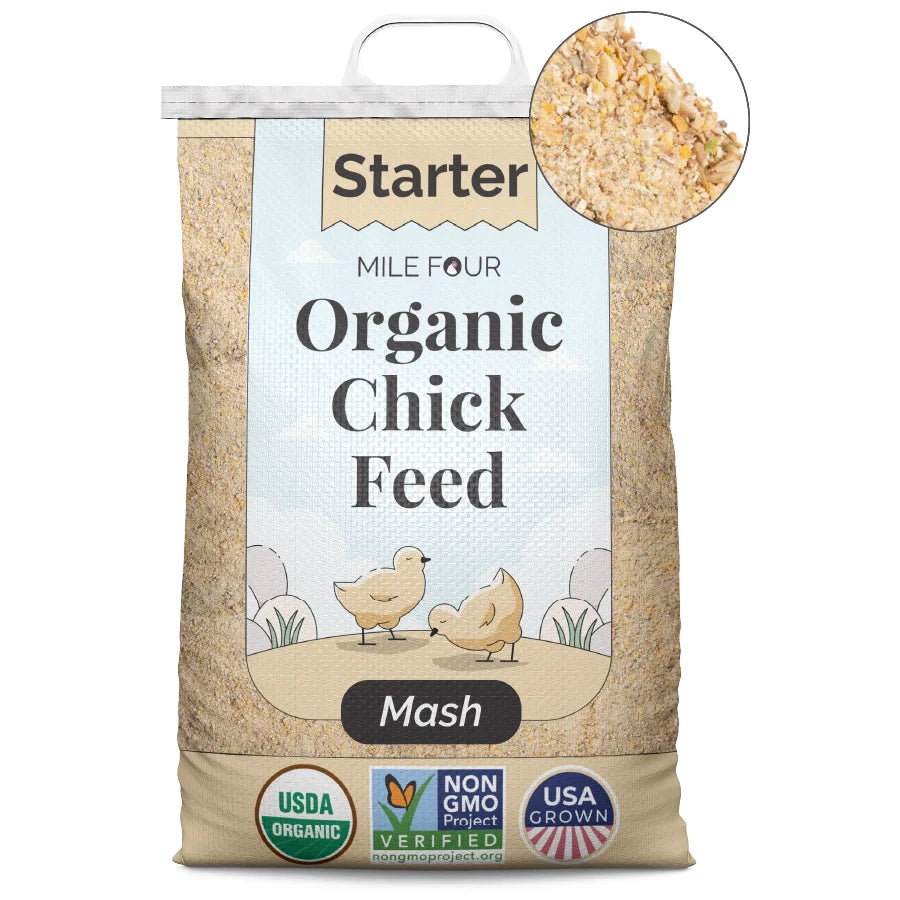 Starter Organic Chicken Feed | OverEZ Chicken Coop