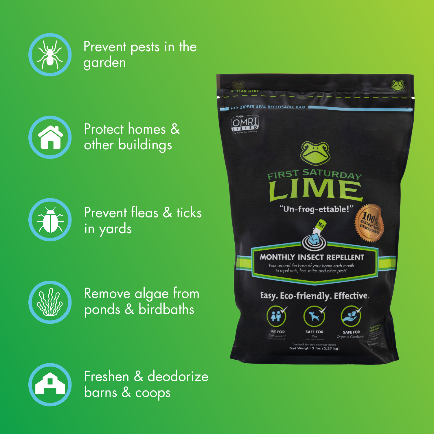 First Saturday Lime Product Features