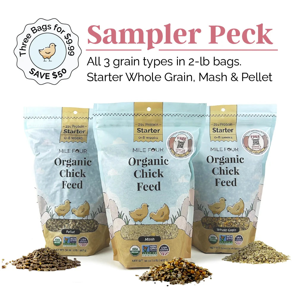 Starter Organic Chicken Feed | OverEZ Chicken Coop