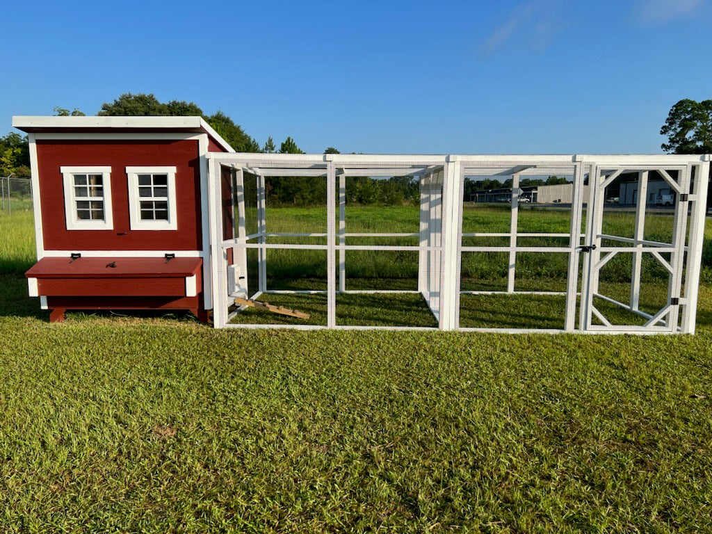 OverEZ Walk-In Coop and Wooden Chicken Run