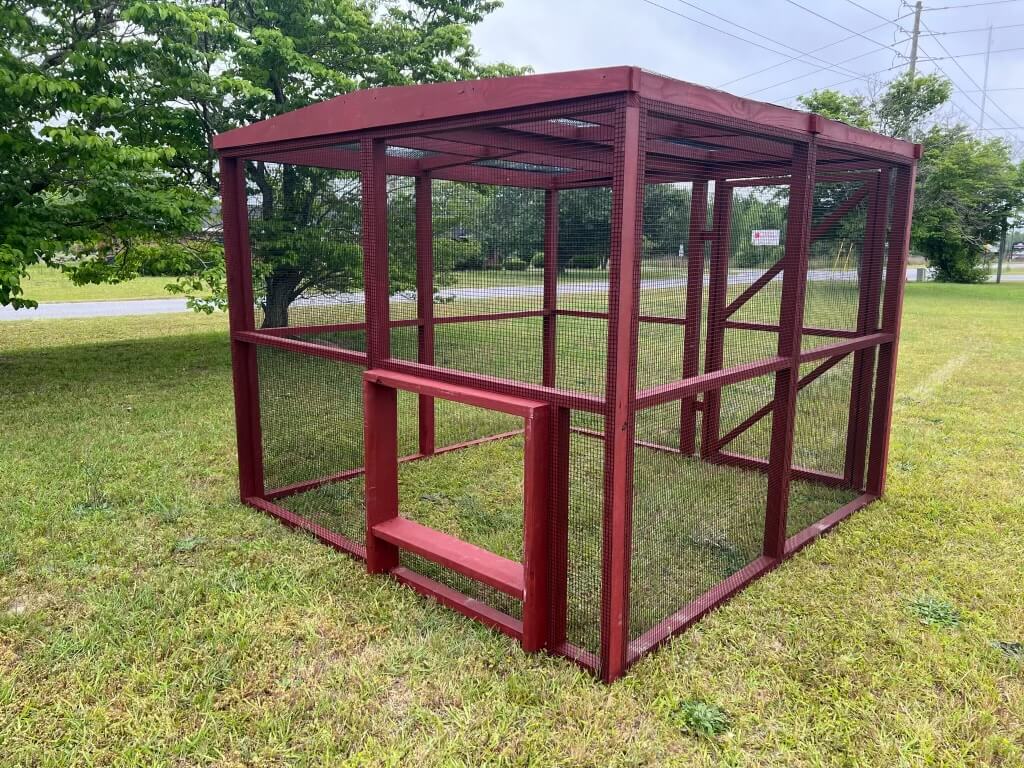 OverEZ Wooden Chicken Run Coop Door Opening