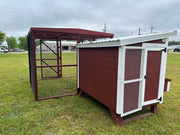 OverEZ Wooden Chicken Run with Large Coop