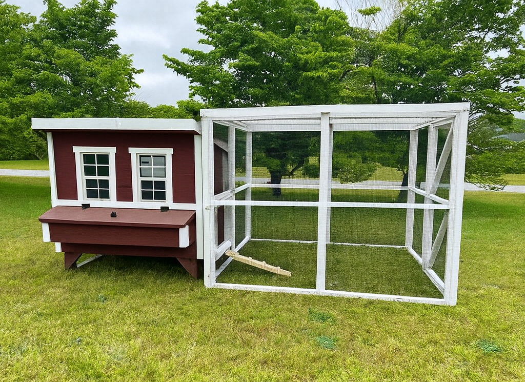 Wooden 8 Ft. Chicken Run (8’W X 8’L X 6’3”H)