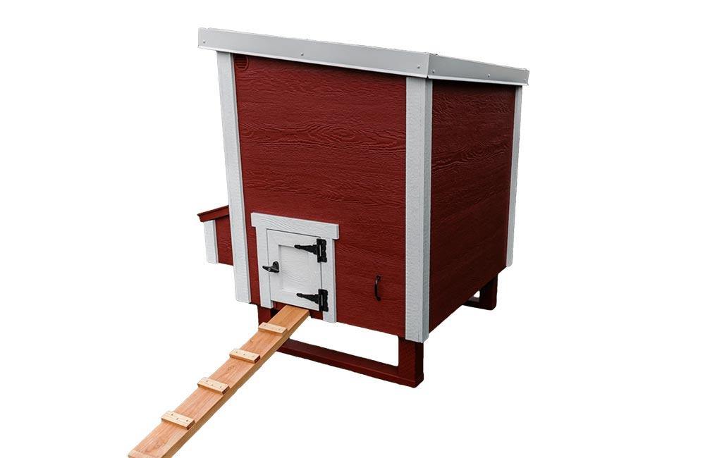 Back and Side View of Medium OverEZ Chicken Coop