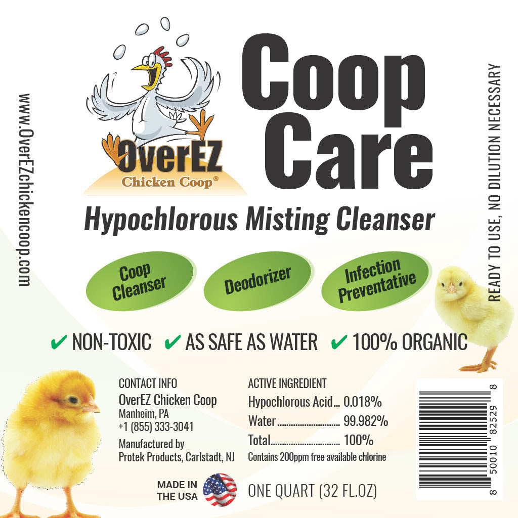 OverEZ Coop Care Product Label