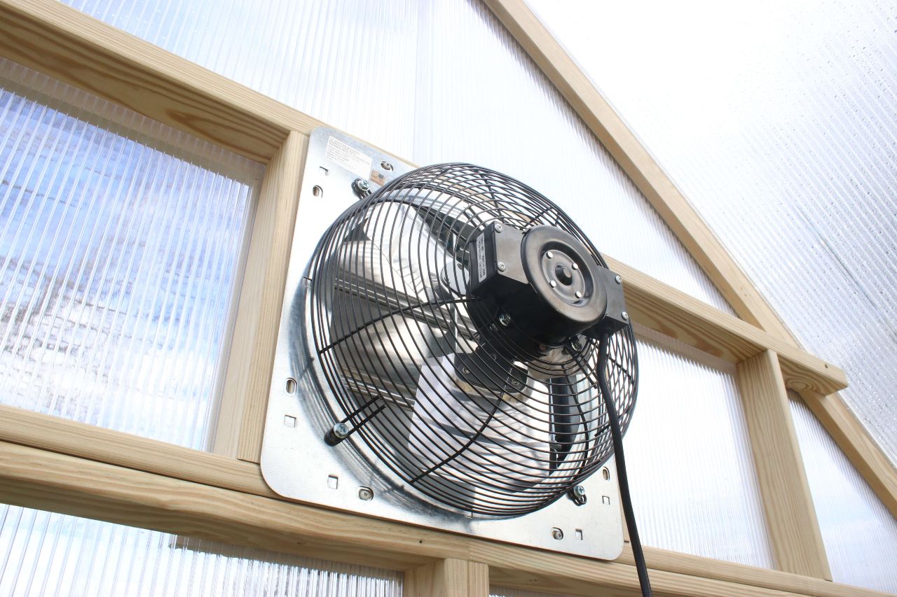 Exhaust Fan in EZ Greenhouse