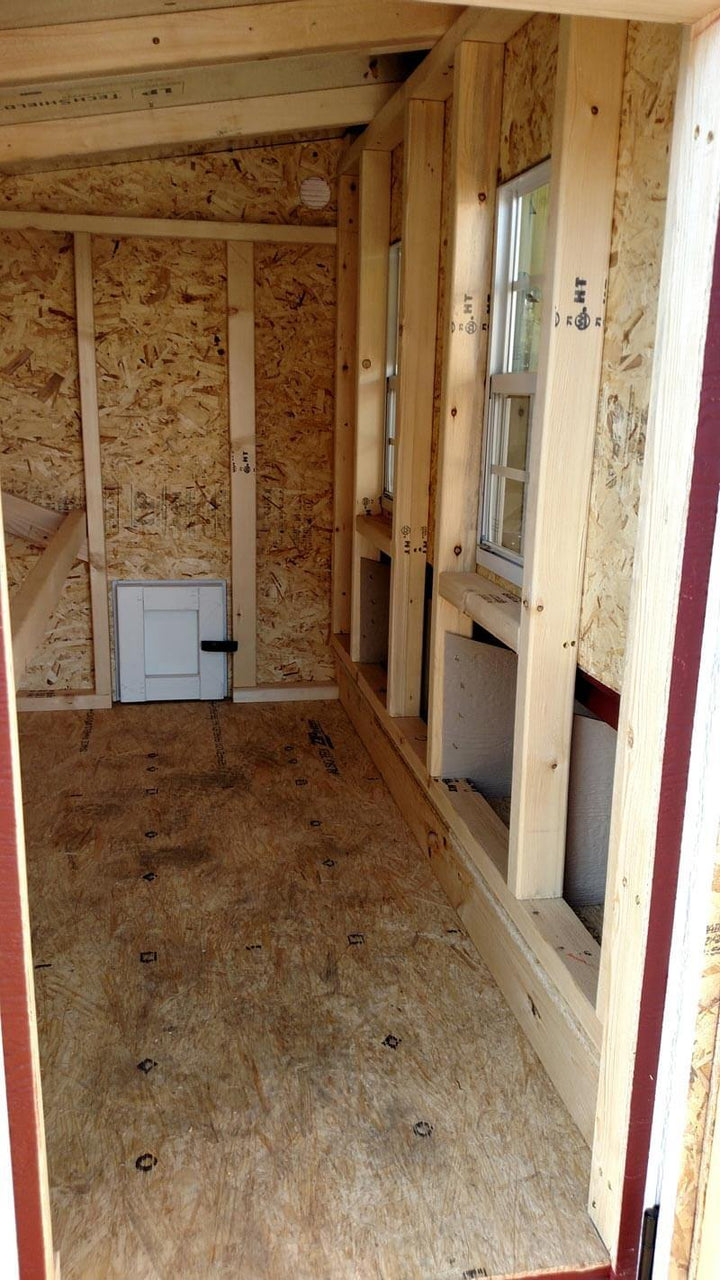 Inside of the American OverEZ Large Chicken Coop