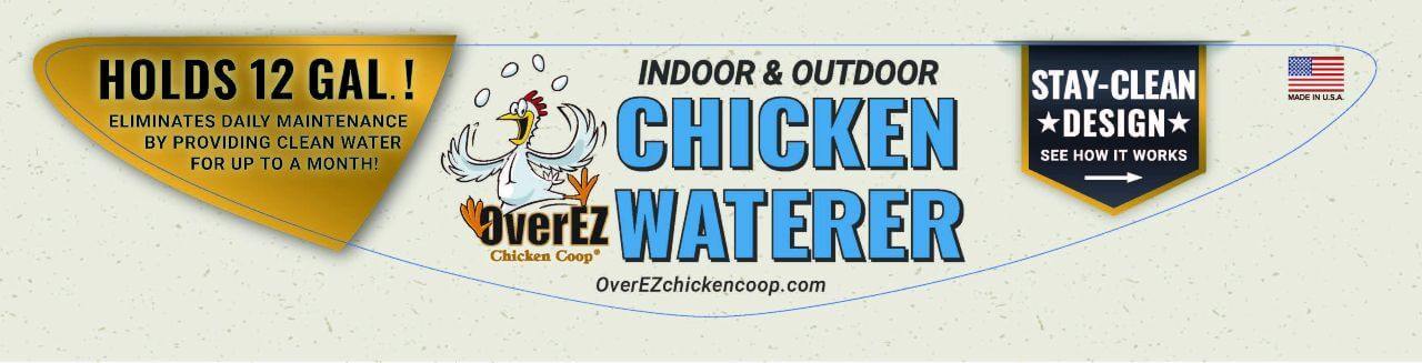 OverEZ Chicken Waterer Front Label