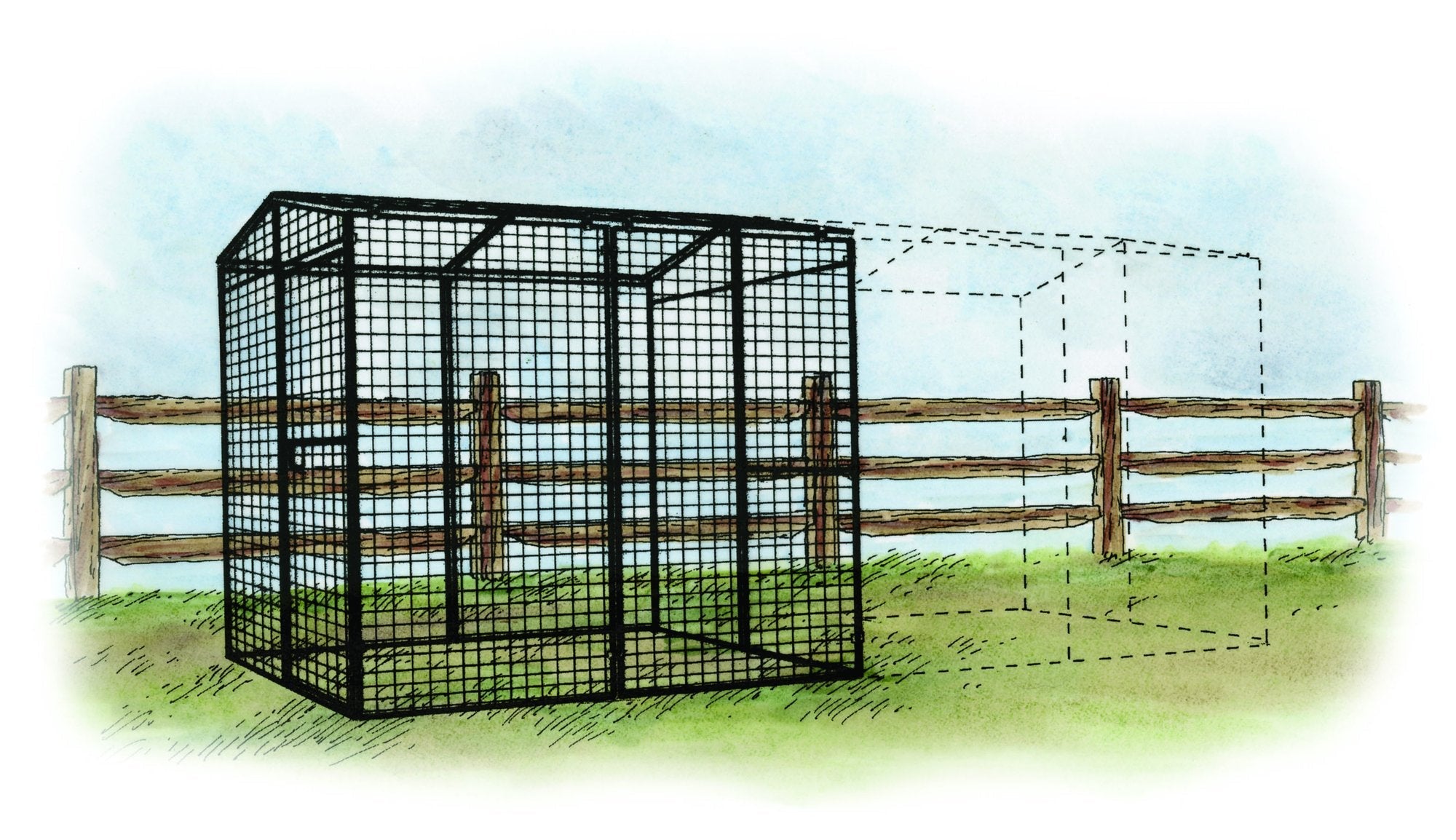 OverEZ Walk-In 8 Ft. Chicken Run