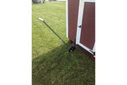 Side View of OverEZ Chicken Coop Wheels