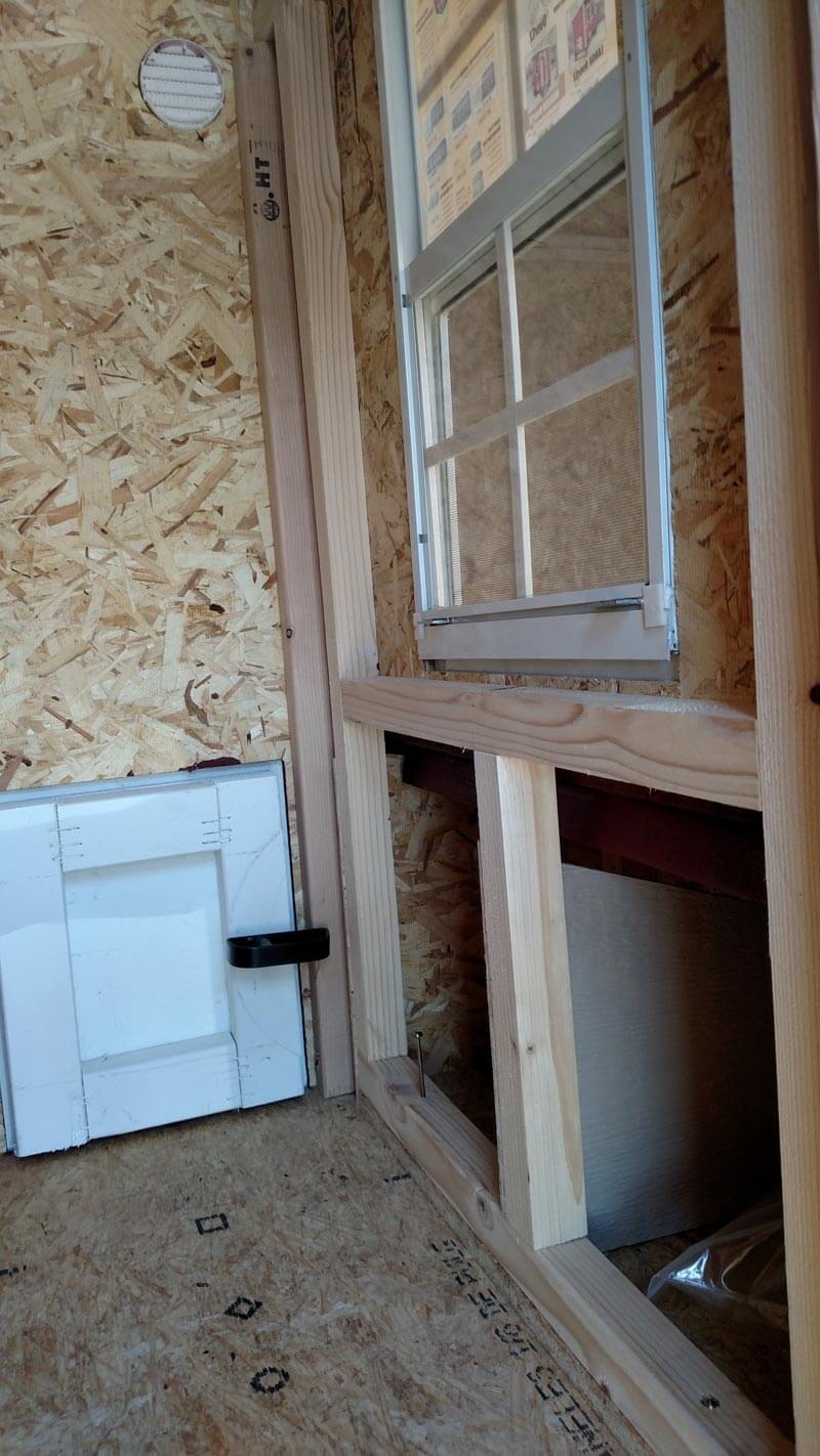 View of Interior door for American Small OverEZ Chicken Coop 
