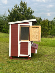 Walk-In OverEZ Chicken Coop with Dutch Style Door and Screen