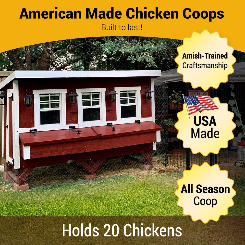 OverEZ XL Chicken Coop Holds up to 20 Chickens
