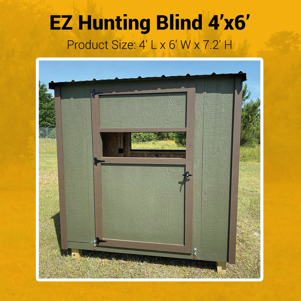 4' x 6' EZ Hunting Blind Dimensions